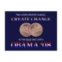Create Change with Obama postcards