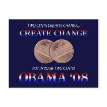 Create Change with Obama postcards by nemos1271 Create Change with Obama postcards