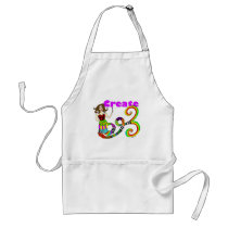 Create Colorful Mermaid Muse aprons