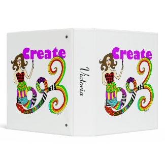 Create Colorful Mermaid Muse binder