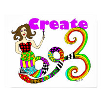 Create Colorful Mermaid Muse posters