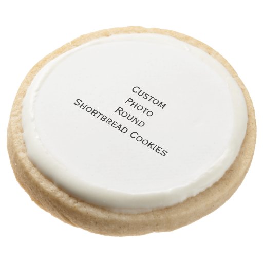 Create Custom Photo Round Shortbread Cookies Zazzle