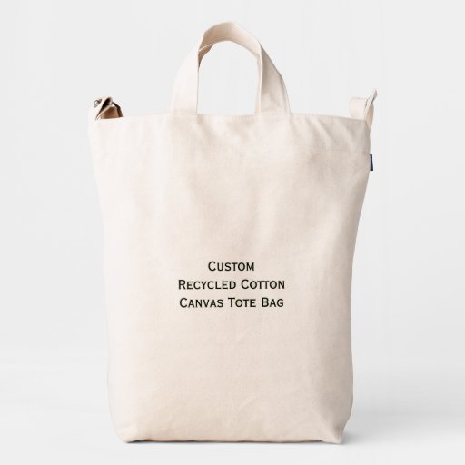 Create Custom Recycled Cotton Cool Canvas Tote Bag Duck Canvas Bag