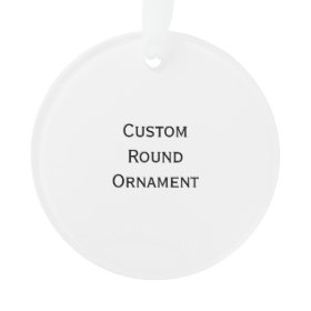 Create Custom Round Acrylic Christmas Ornament