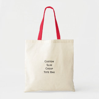 Create Custom Slim Cheap Budget Tote Bag