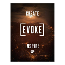 CREATE. EVOKE. INSPIRE. Poster