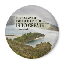 Create It Quote on Photograph Fridge Magnet