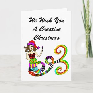 Create Mermaid Muse Creative Christmas card