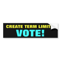 Create Term Limits bumper stickers