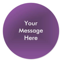 Create Your Message Round Sticker