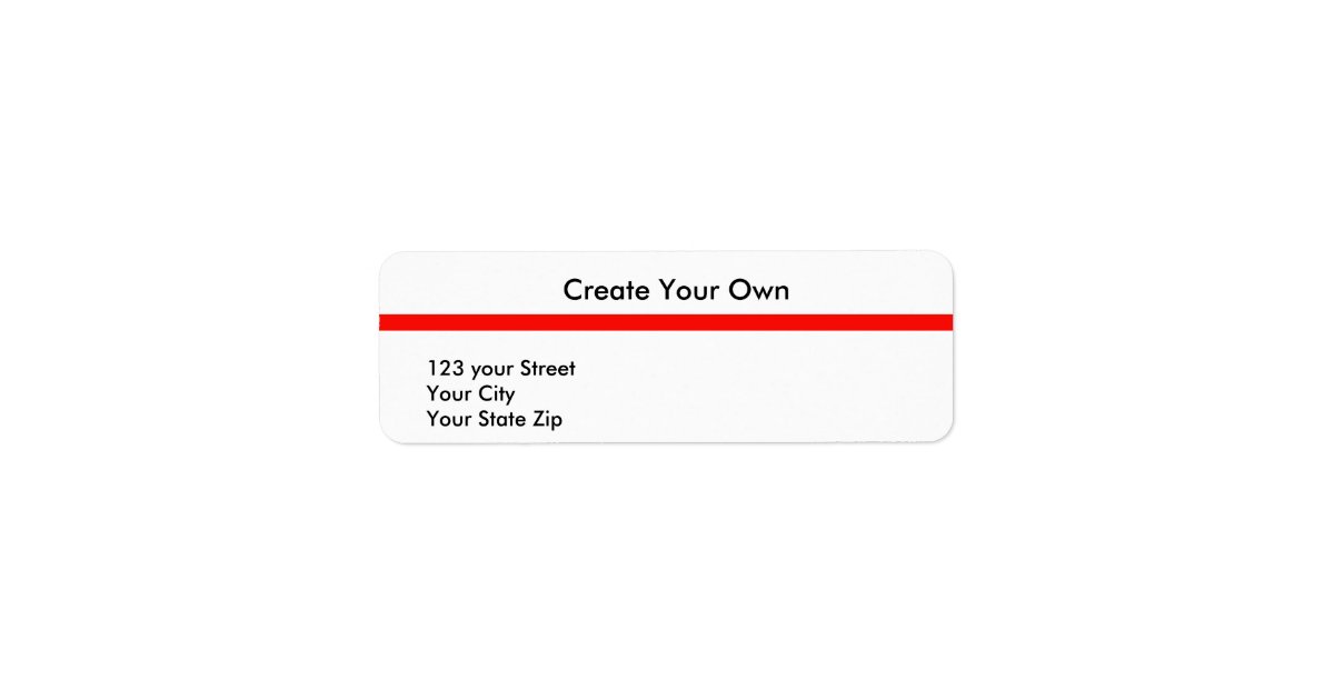 Create Your Own 21 Return Address Label : Zazzle