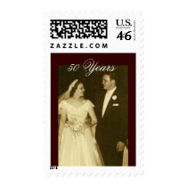 Create your own 50th Anniversary Invitations Postage Stamp