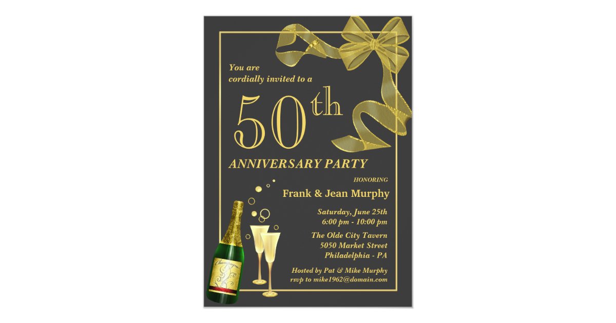 create your own 50th anniversary party invitations zazzle create your own party invitations free