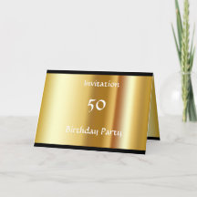 Create your Own 50th Birthday Party Invitation Greeting
