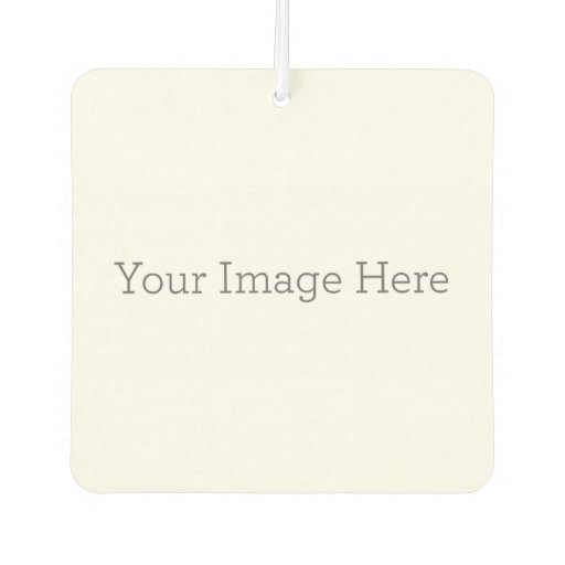 Custom Square Air Freshener, New Car Zazzle