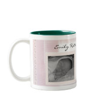 Create your own baby announcements coffee mugs