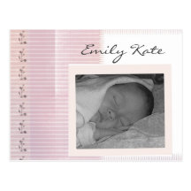Create your own baby announcements post card
