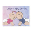 Create your own baby shower design postcard