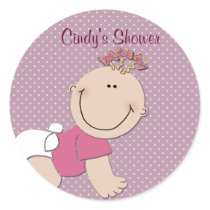 Create your own baby shower stickers