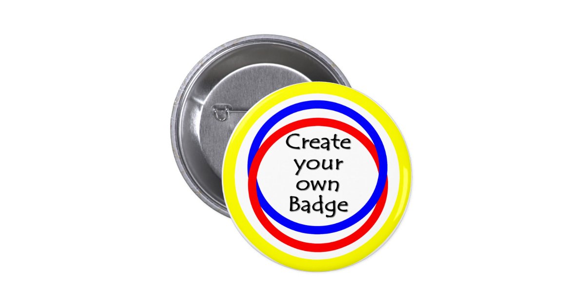 Create your own badge pinback button Zazzle
