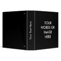CREATE YOUR OWN BINDER TEMPLATE (Black) zazzle_binder