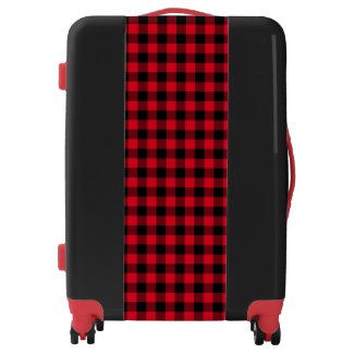 Create Your Own Black Gingham Luggage