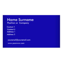 Create your own Blue Business Card
