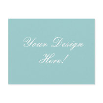 Create Your Own Blue Wedding Announcement Card Postcards