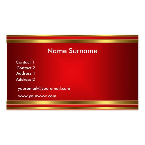 Create your own Business Card (front side)