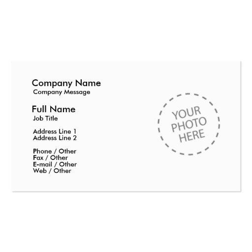 Create Your Own Business Cards (front side)