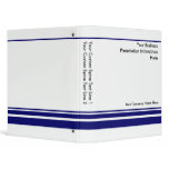 Create Your own Business Presentation Binder -Blue