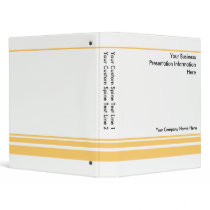 Create Your own Business Presentation Binder Yello