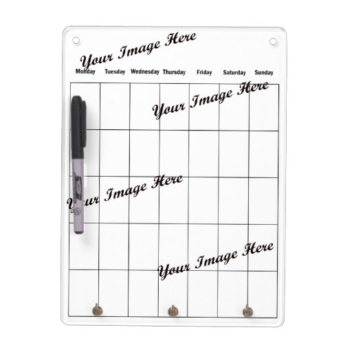 Create Your Own Calendar Dry Erase Board Zazzle