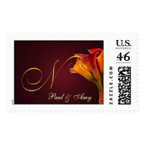 Create your own Calla Lilly postage - Letter N stamps