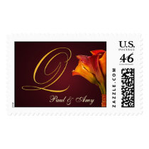 Create your own Calla Lilly postage - Letter Q stamps