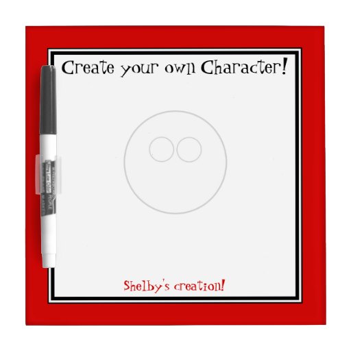 Create your own Character - Dry-Erase Board