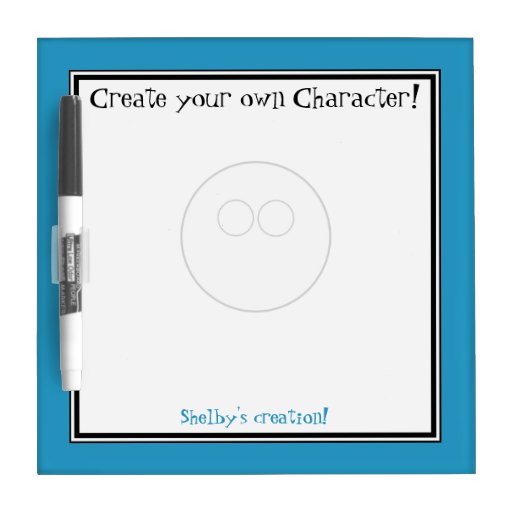 Create your own Character - Dry-Erase Board