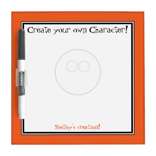 Create your own Character - Dry-Erase Board