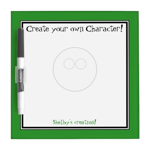 Create your own Character - Dry-Erase Board