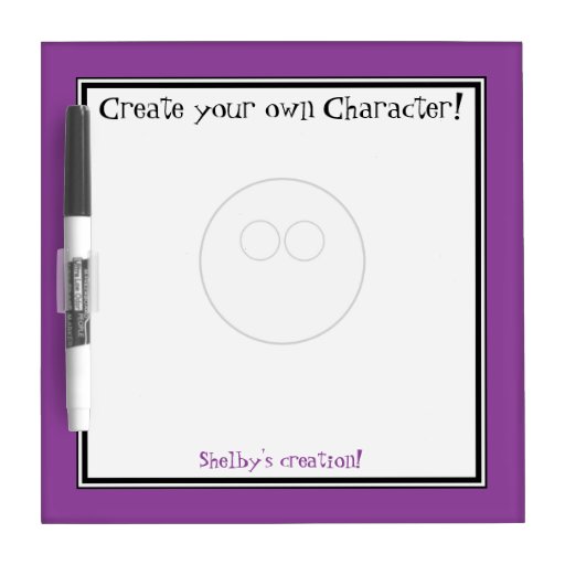 Create your own Character - Dry-Erase Board