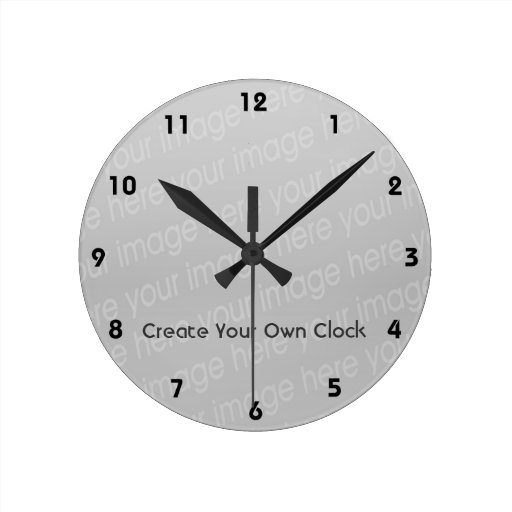 Create Your Own Clock Style 3 Zazzle