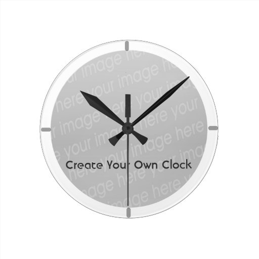 Create Your Own Clock Style 9 Zazzle
