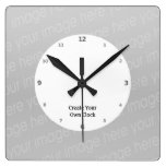 Create Your Own Clock - Style Square at Zazzle