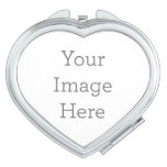 Create Your Own Compact Mirror - Heart