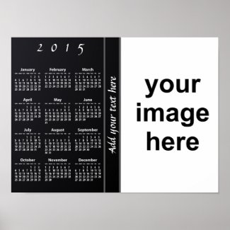Create Your Own Custom 2015 Photo Wall Calendar Poster
