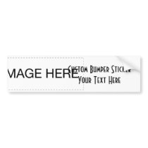 ♪♫♪ CREATE YOUR OWN CUSTOM GIFT - BLANK BUMPER STICKER