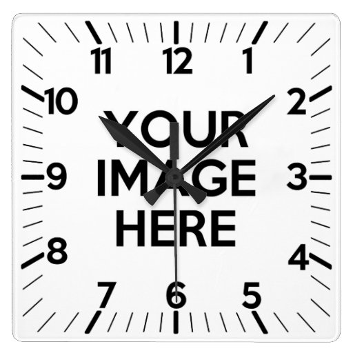 Create Your Own Custom Square Wall Clock Zazzle