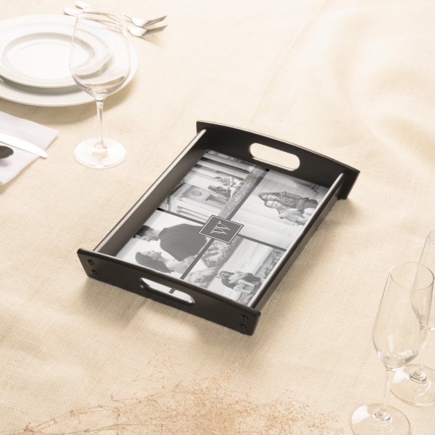 Create Your Own Customizable Wedding Photo Collage Serving Platters