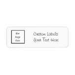 Create Your Own - Customize Blank Custom Return Address Label