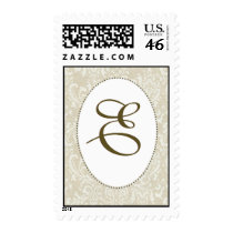 Create your own damask wedding stamp - Monogram E by aslentz Create your own damask wedding stamp - Monogram E